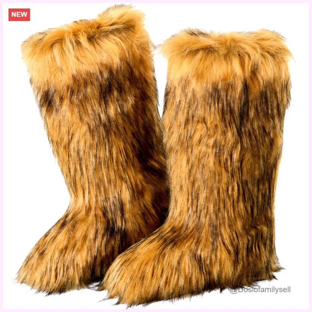 Knee High Faux Fur Lined Winter Snow Boots, Cozy Warm Tall Boots for Women